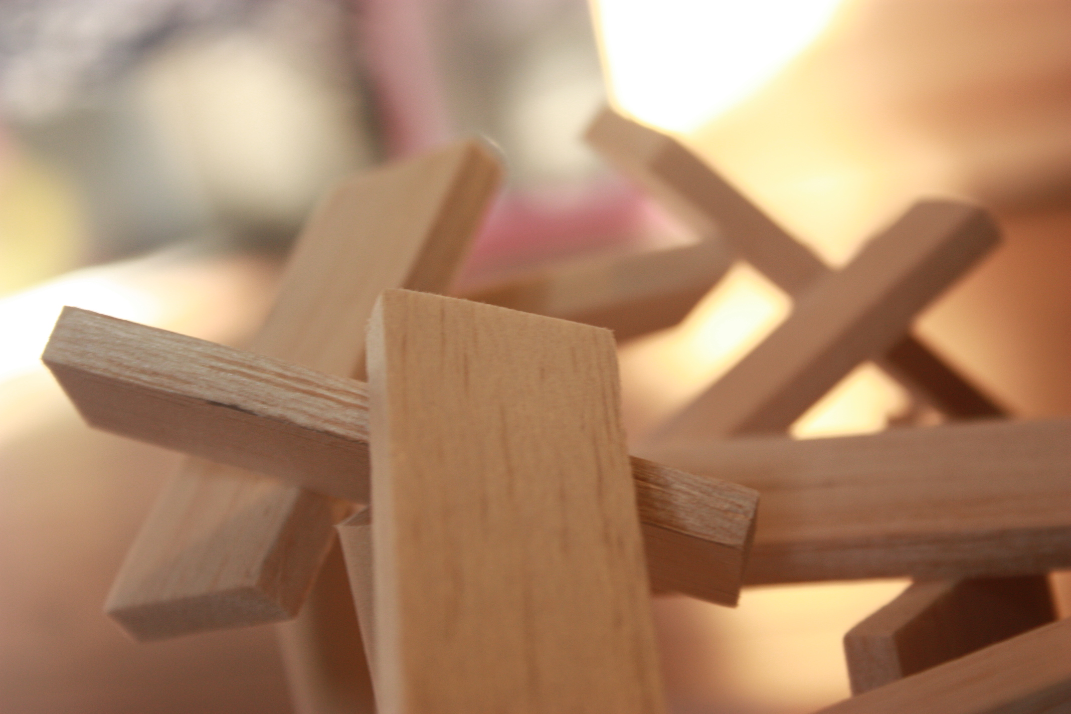 Close up of model roof